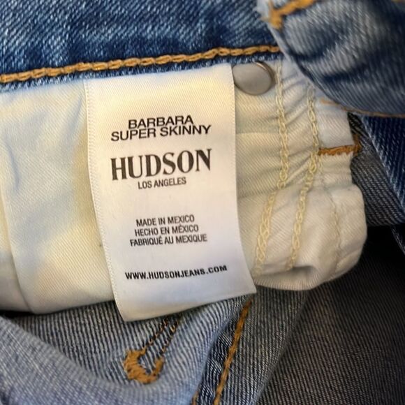 Hudson Jeans Barbara High-Rise Super Skinny Ankle Jeans- Baby Face- Size 25 NWT - Picture 12 of 12